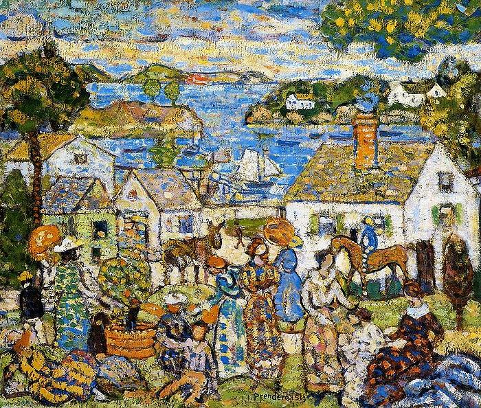 Maurice Prendergast New England Harbor oil painting picture